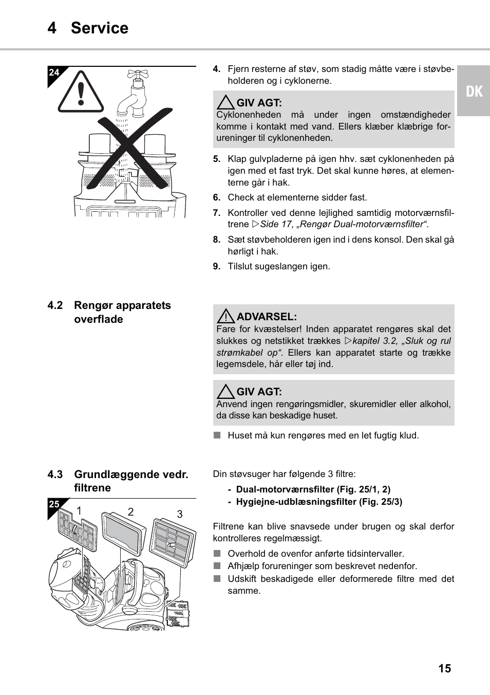 4 service dk | Silvercrest SMZS 1600 A1 User Manual | Page 15 / 126