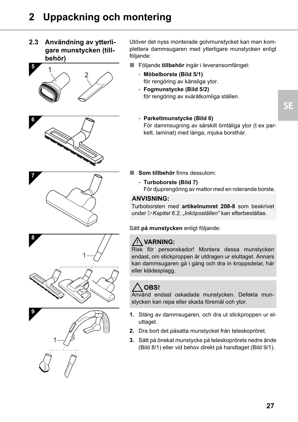 2 uppackning och montering se | Silvercrest SMZS 1600 A1 User Manual | Page 27 / 126