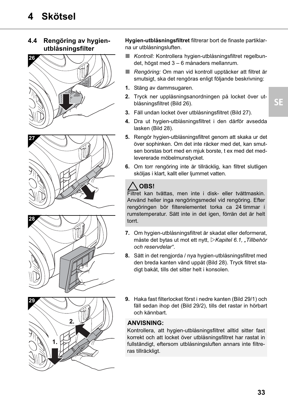 4 skötsel se | Silvercrest SMZS 1600 A1 User Manual | Page 33 / 126