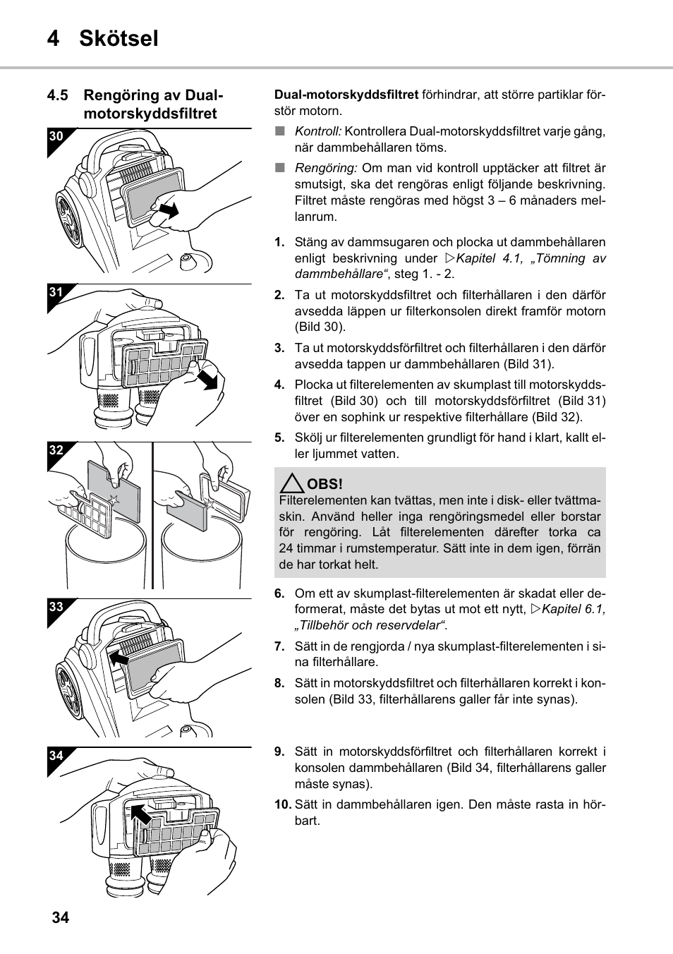 4 skötsel | Silvercrest SMZS 1600 A1 User Manual | Page 34 / 126