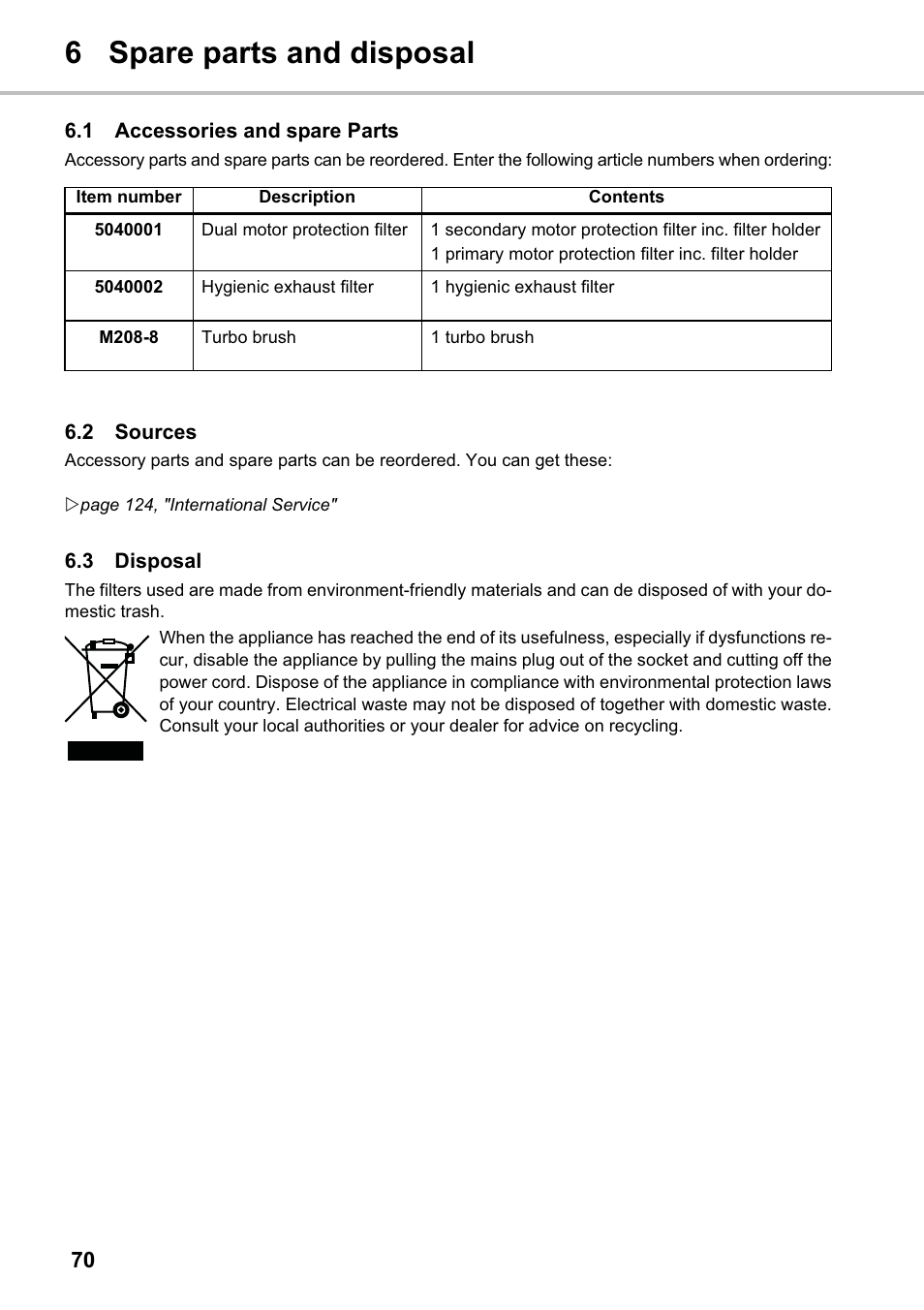 6 spare parts and disposal | Silvercrest SMZS 1600 A1 User Manual | Page 70 / 126