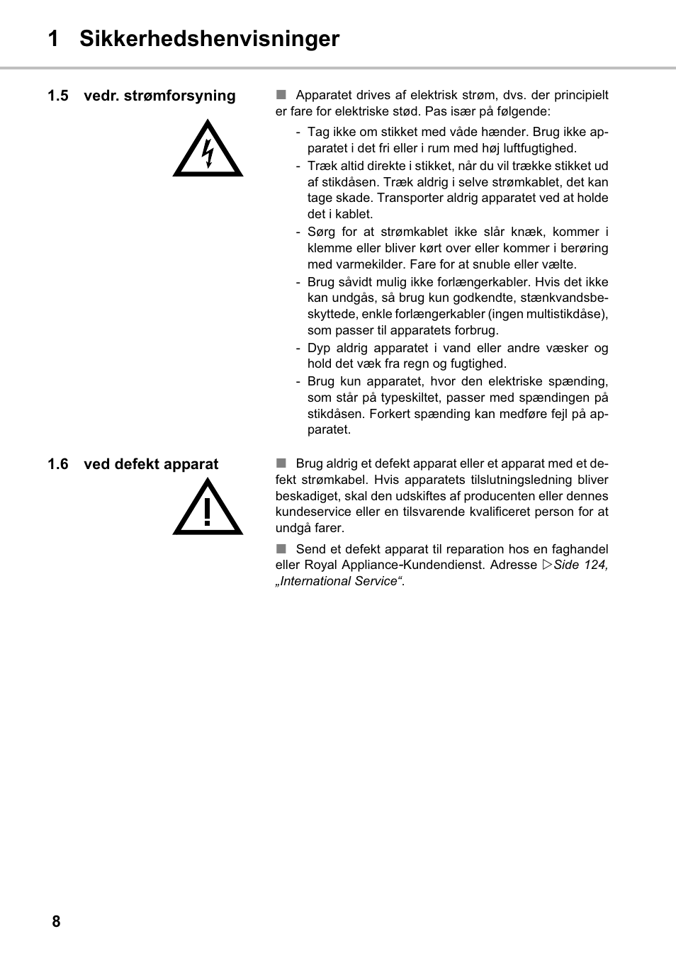 1 sikkerhedshenvisninger | Silvercrest SMZS 1600 A1 User Manual | Page 8 / 126