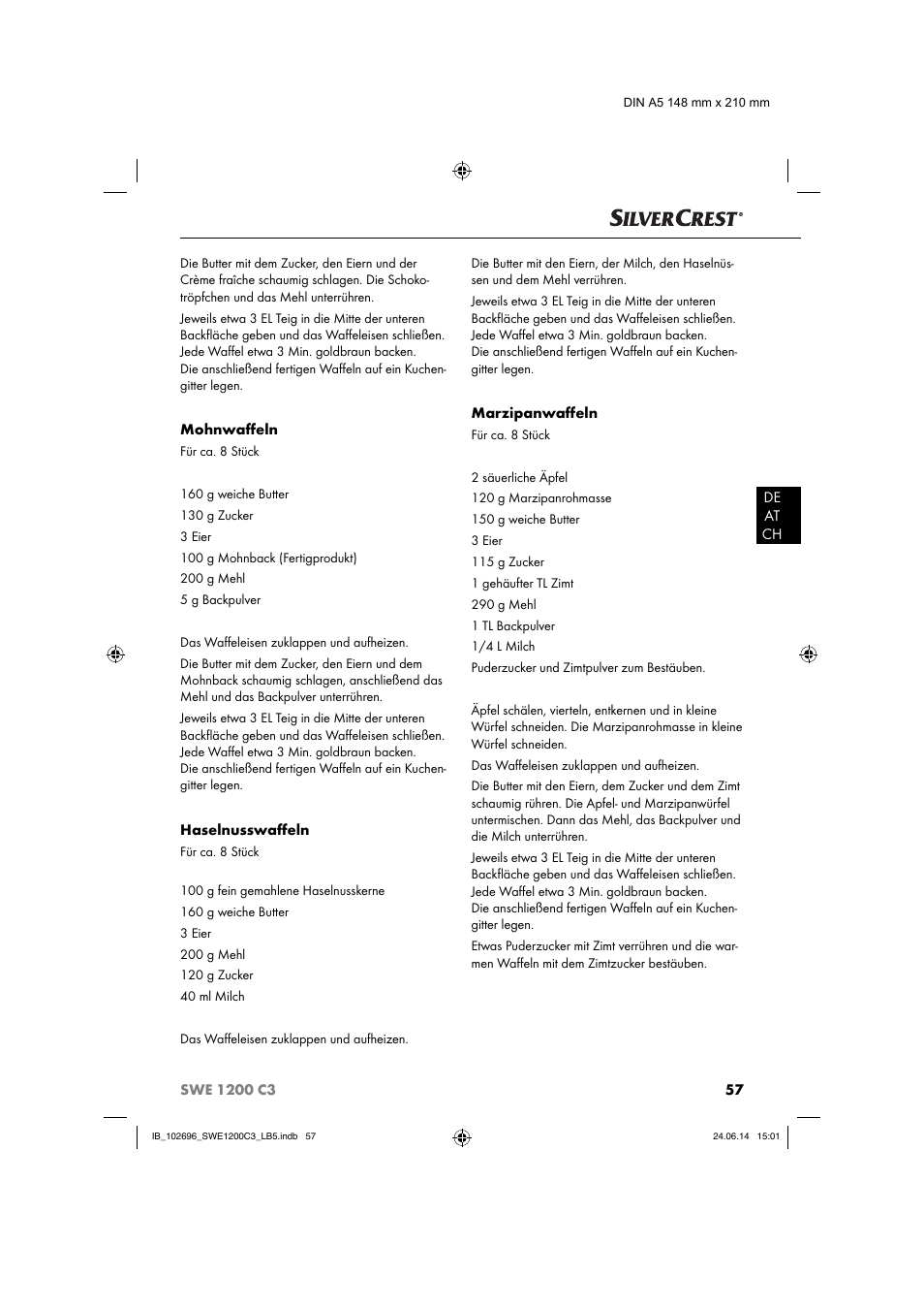 Silvercrest SWE 1200 C3 User Manual | Page 60 / 64