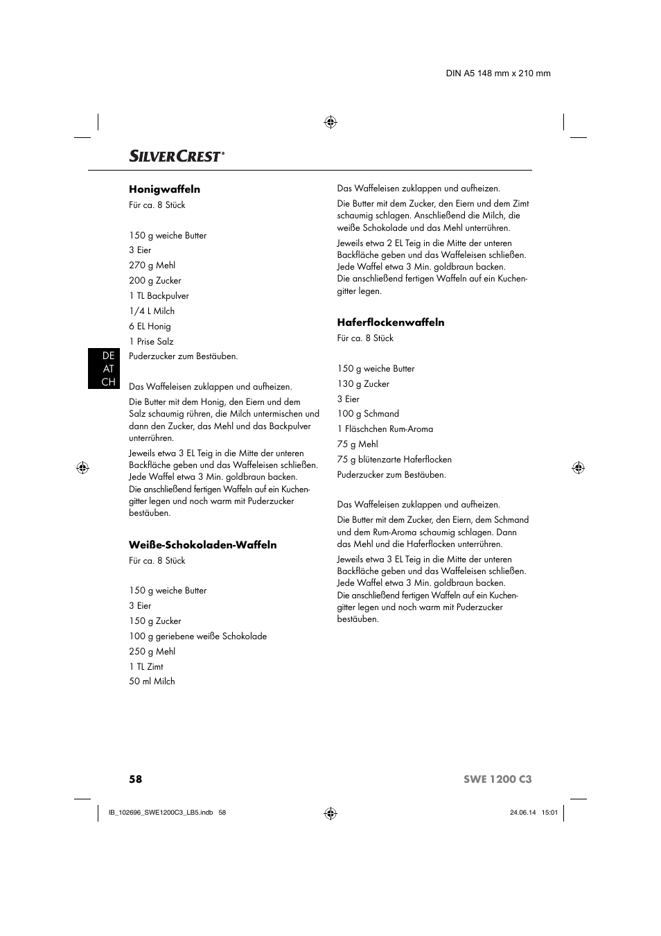 Silvercrest SWE 1200 C3 User Manual | Page 61 / 64