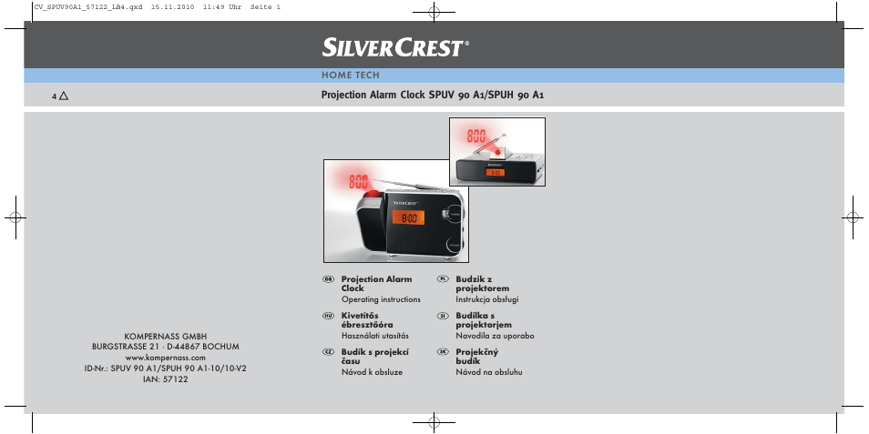 Silvercrest SPUV 90 A1 User Manual | 98 pages