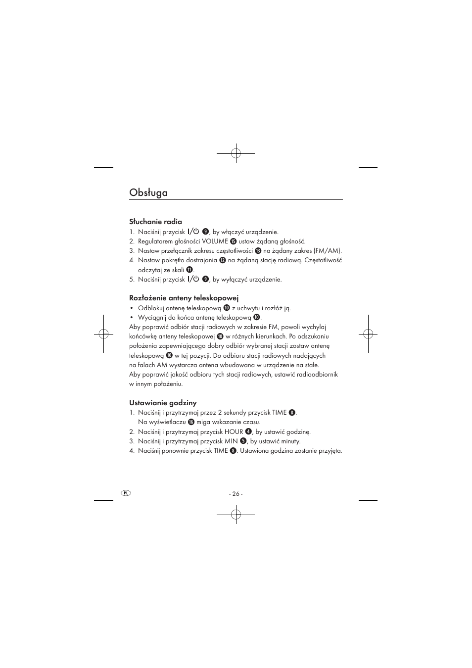 Obsługa | Silvercrest SPUV 90 A1 User Manual | Page 28 / 98