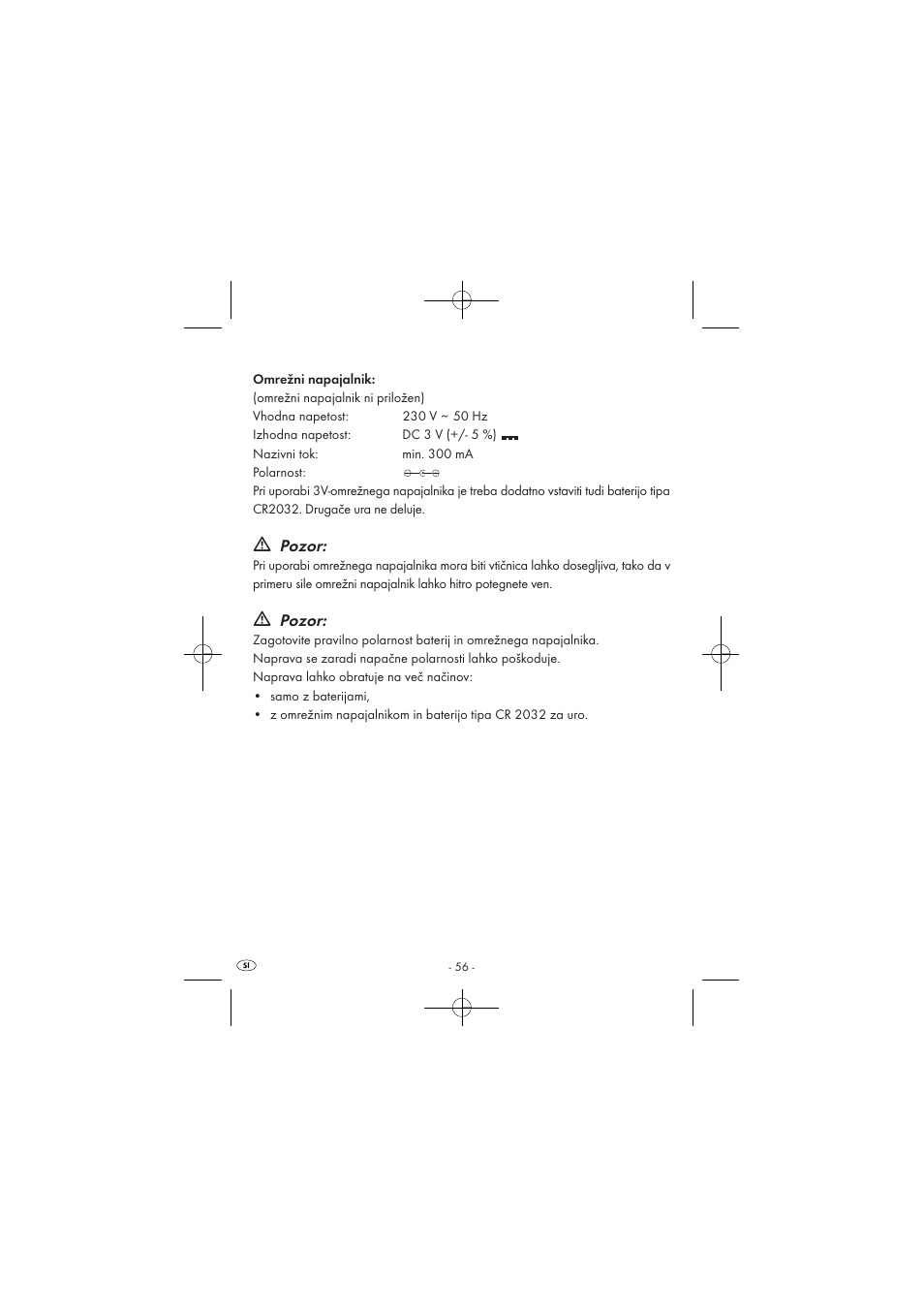 Pozor | Silvercrest SPUV 90 A1 User Manual | Page 58 / 98