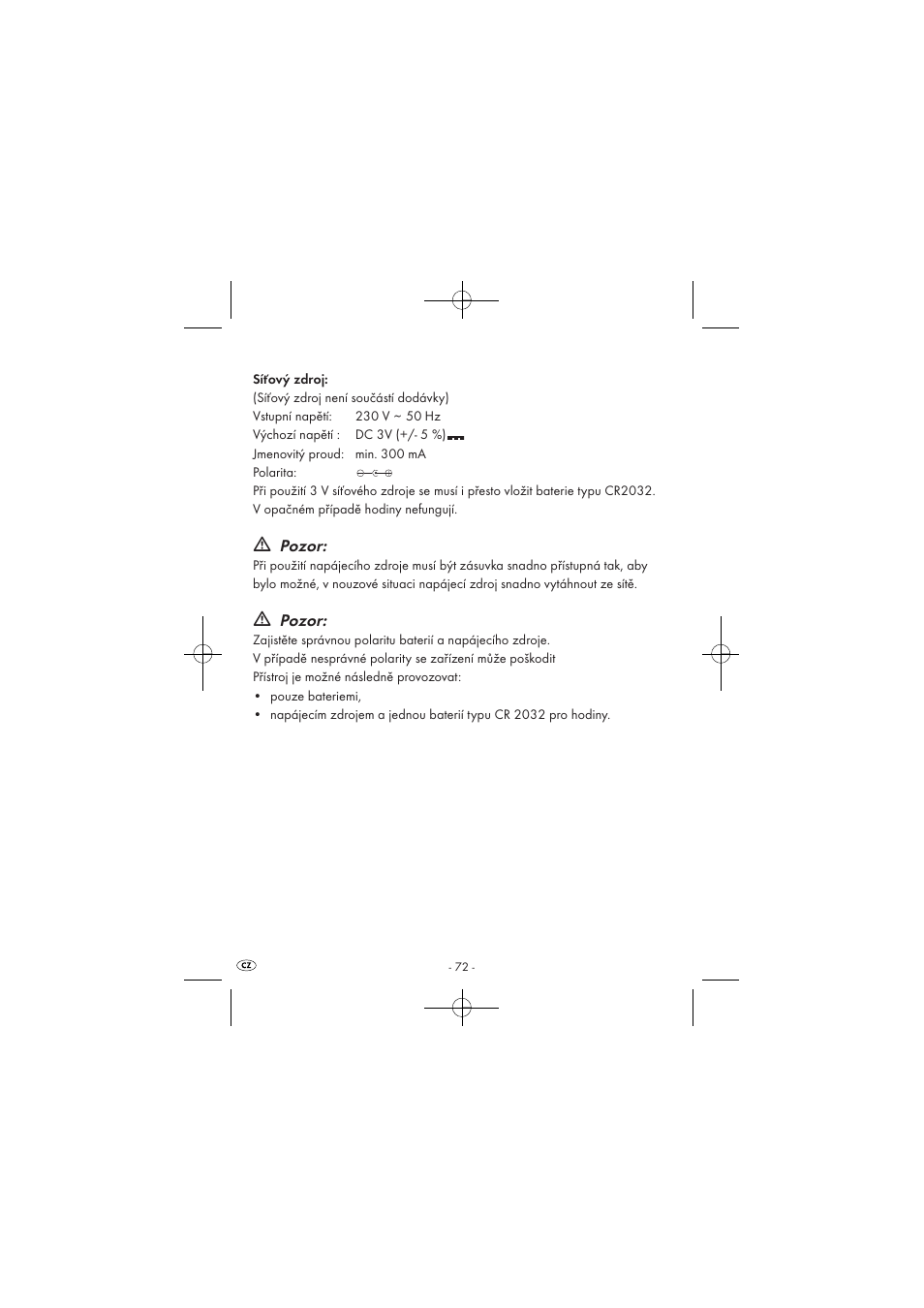 Pozor | Silvercrest SPUV 90 A1 User Manual | Page 74 / 98