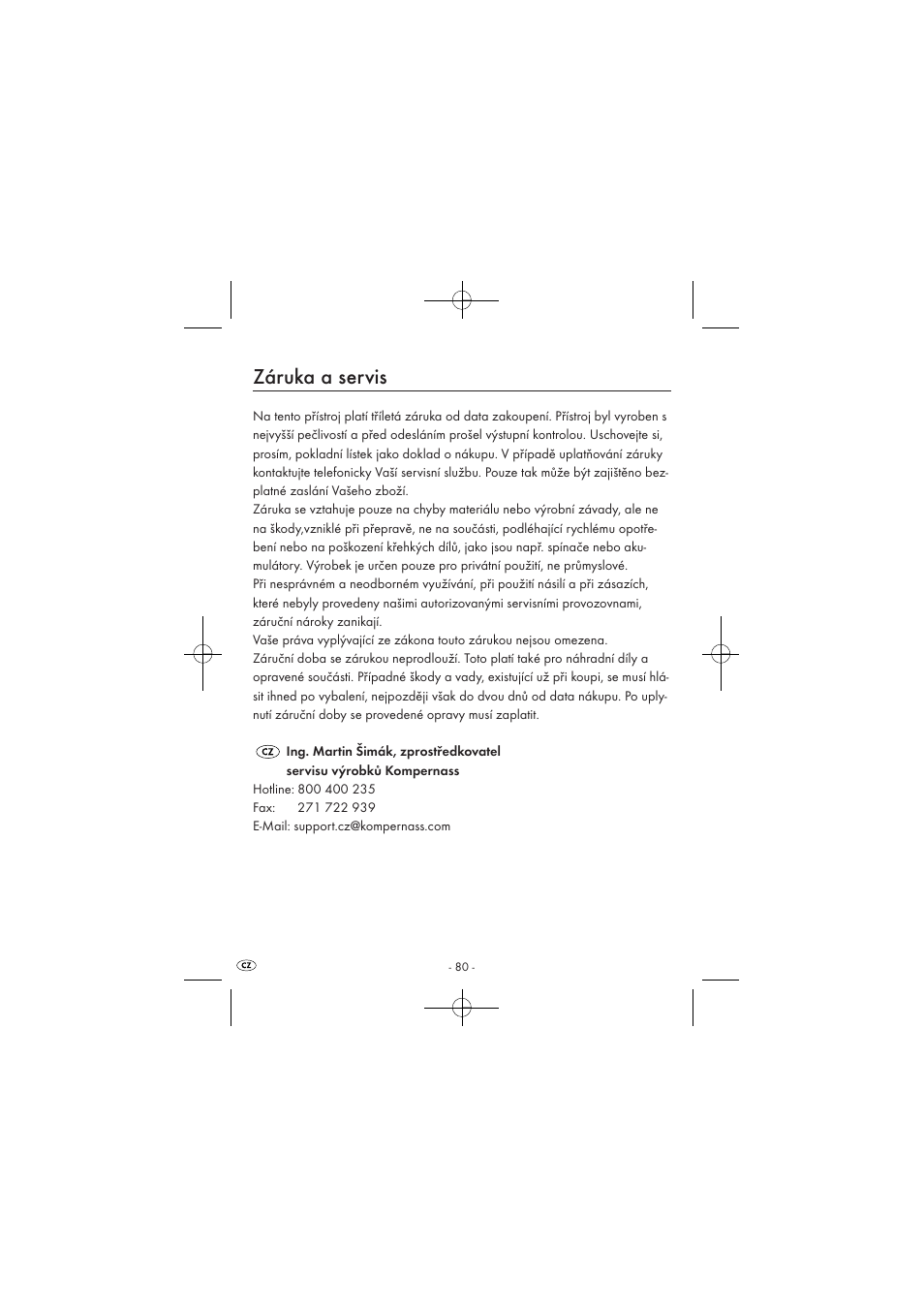Záruka a servis | Silvercrest SPUV 90 A1 User Manual | Page 82 / 98