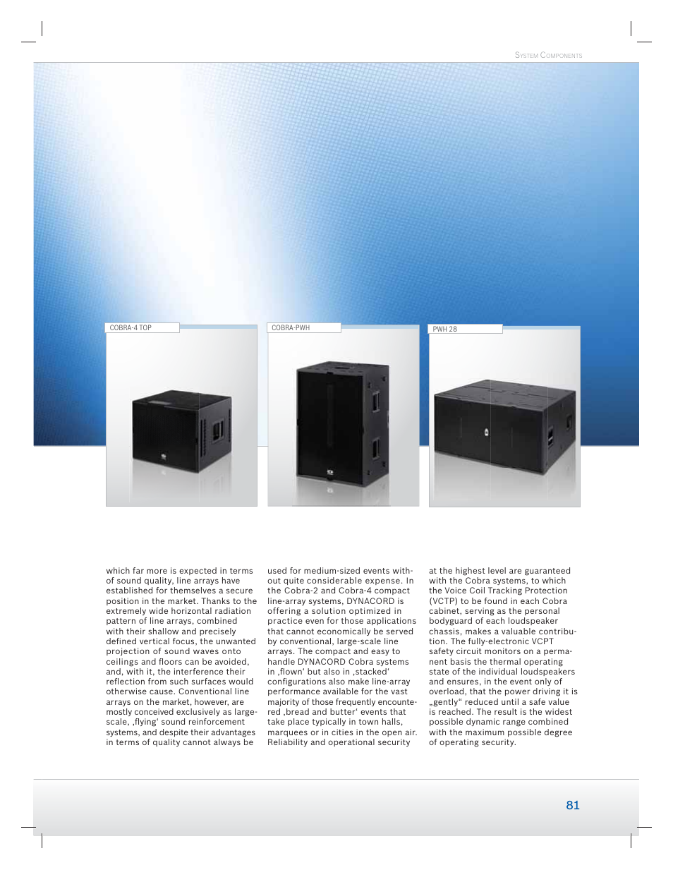 Dynacord Speaker User Manual | Page 81 / 120