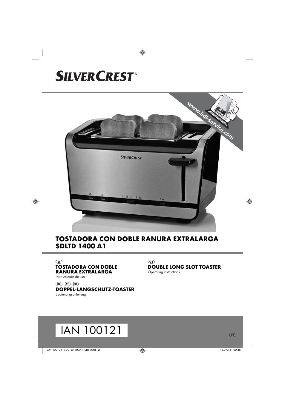 Silvercrest SDLTD 1400 A1 User Manual | 40 pages