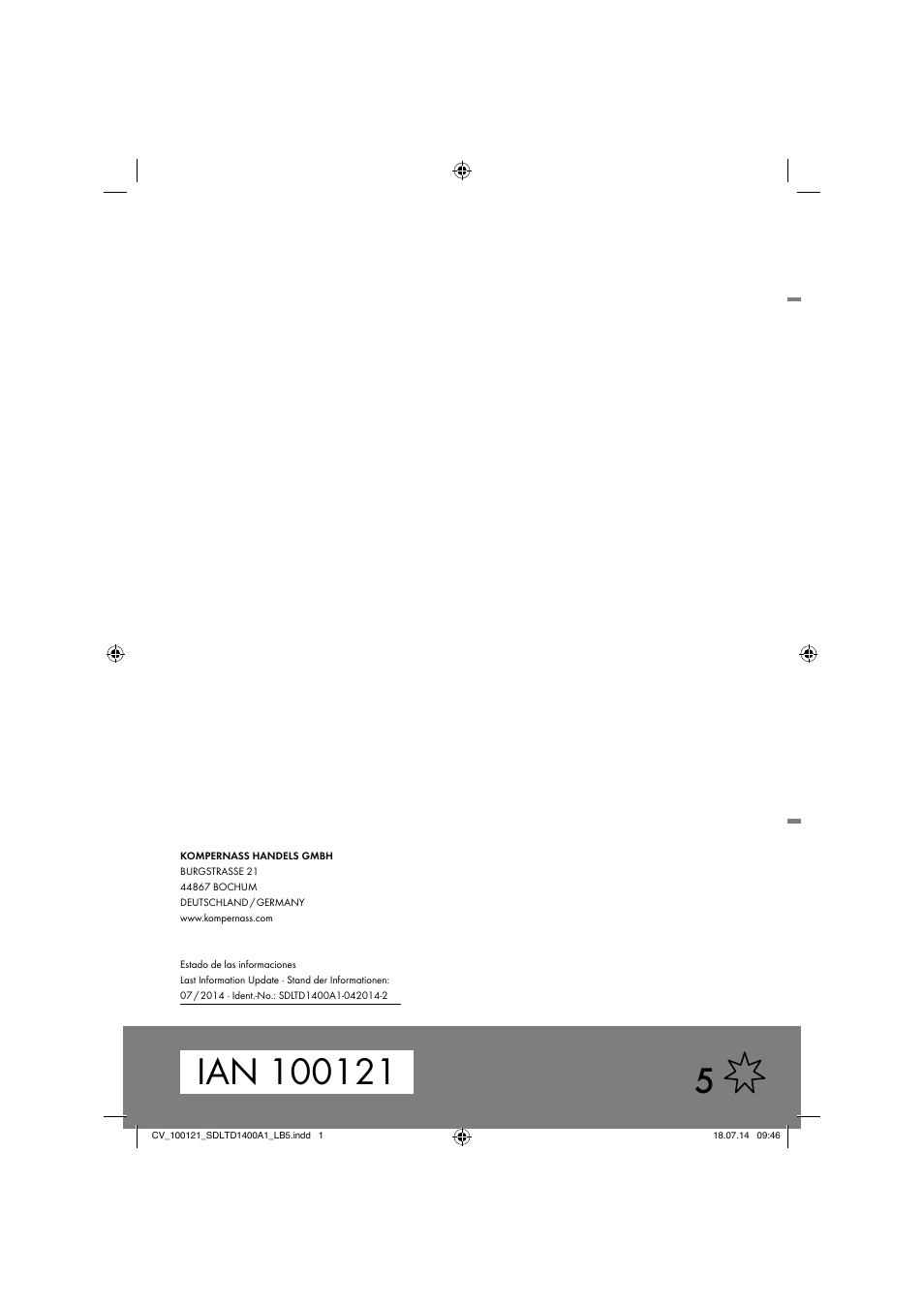 Silvercrest SDLTD 1400 A1 User Manual | Page 40 / 40