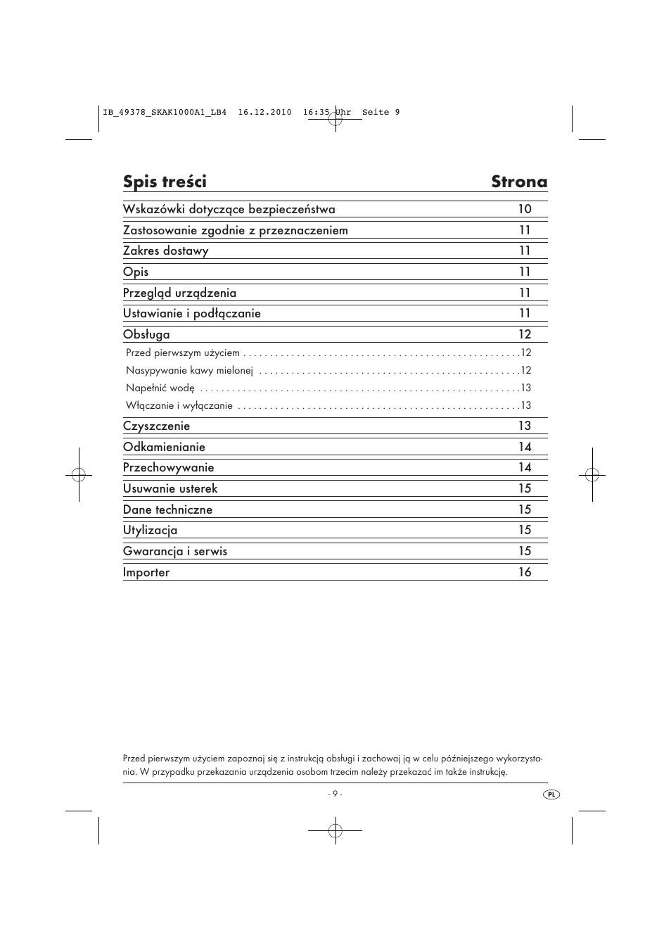 Silvercrest SKAK 1000 A1 User Manual | Page 11 / 66