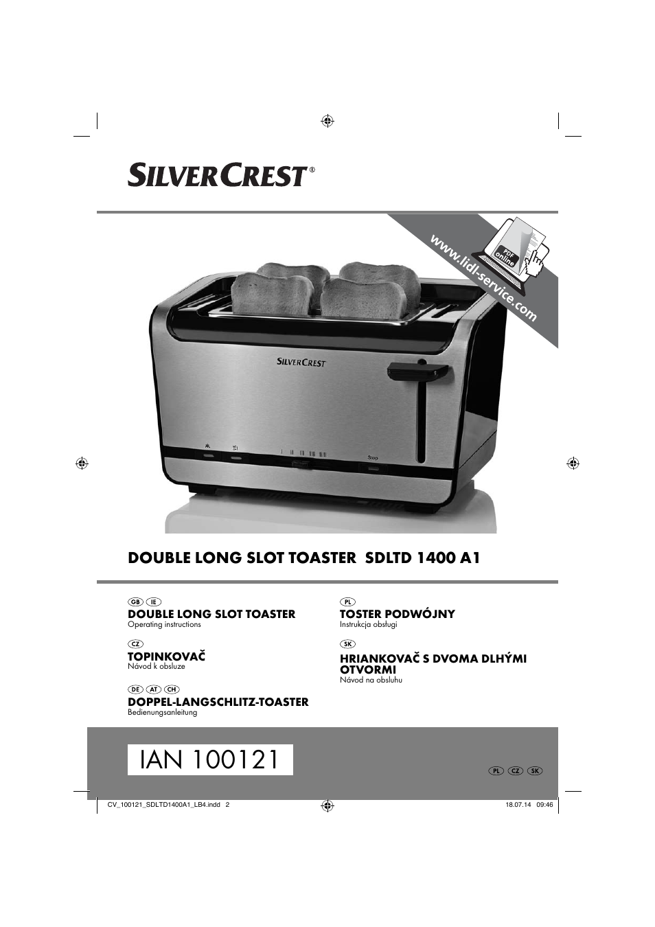 Silvercrest SDLTD 1400 A1 User Manual | 64 pages