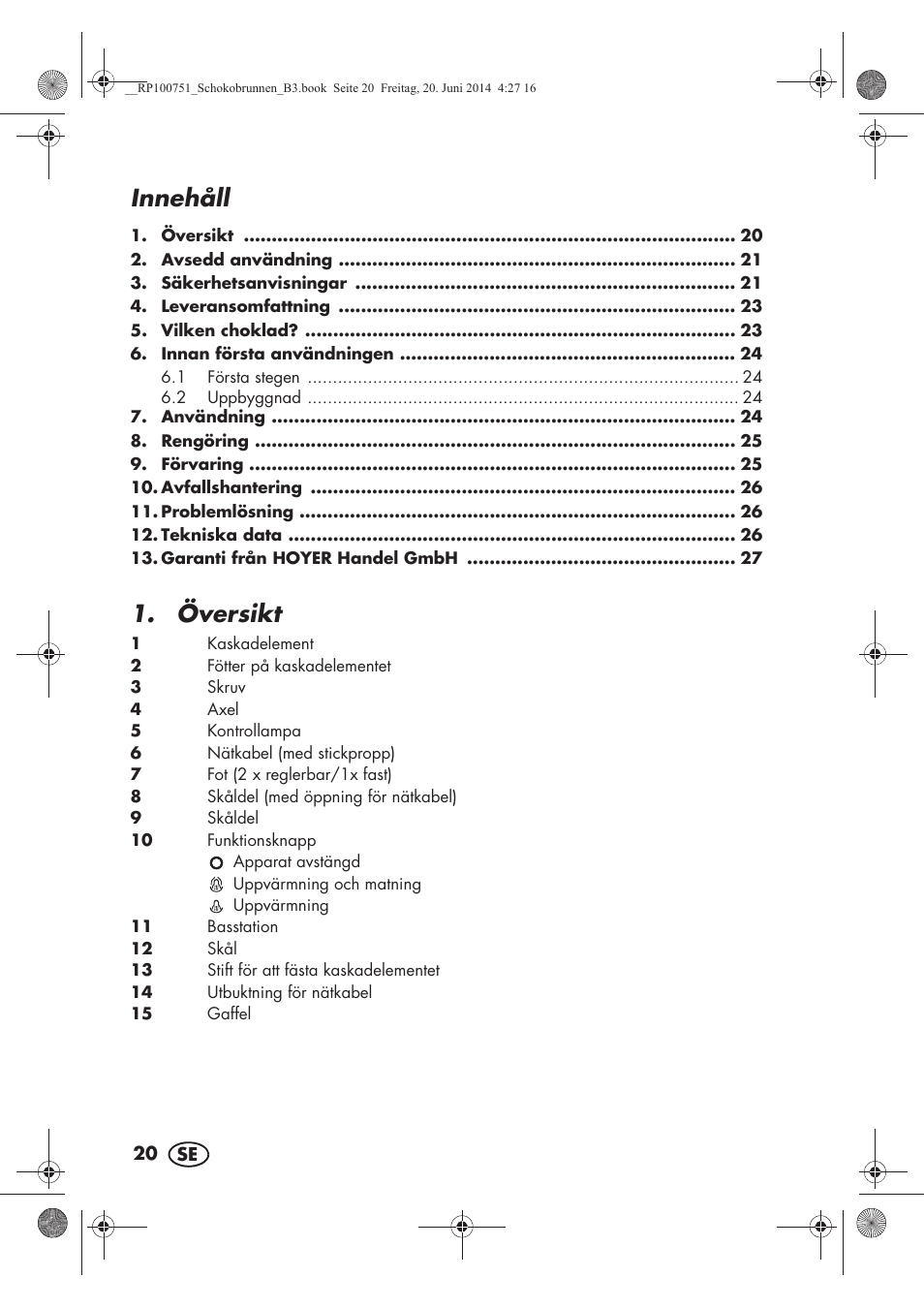 Innehåll, Översikt | Silvercrest SSB 90 A1 User Manual | Page 22 / 74