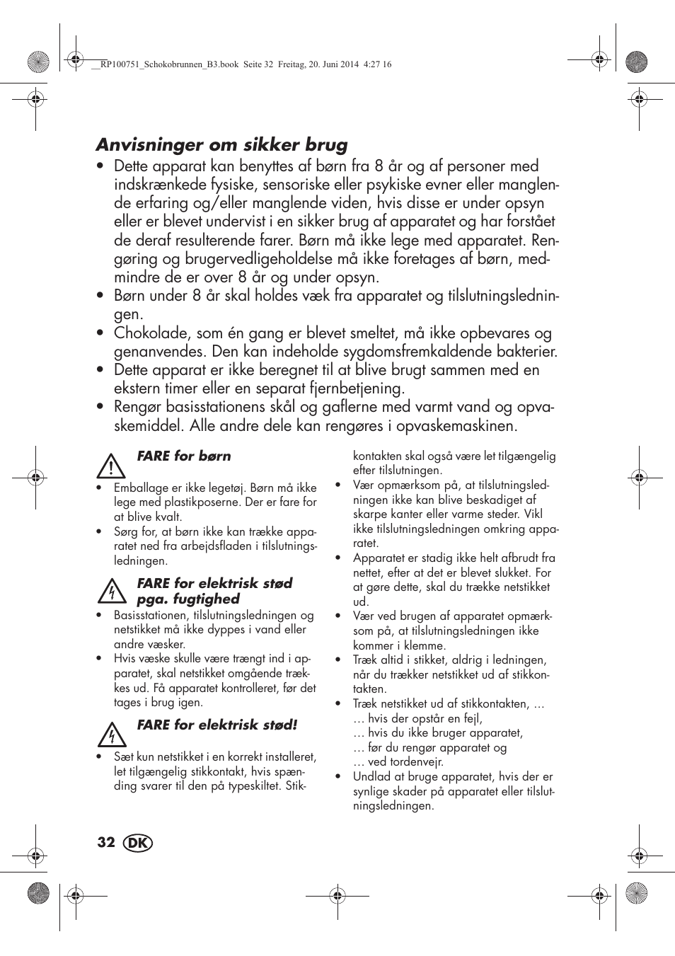 Anvisninger om sikker brug | Silvercrest SSB 90 A1 User Manual | Page 34 / 74