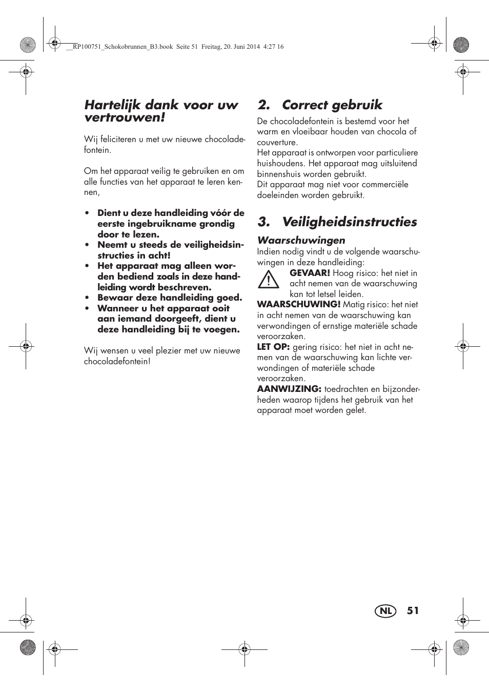 Hartelijk dank voor uw vertrouwen, Correct gebruik, Veiligheidsinstructies | Silvercrest SSB 90 A1 User Manual | Page 53 / 74