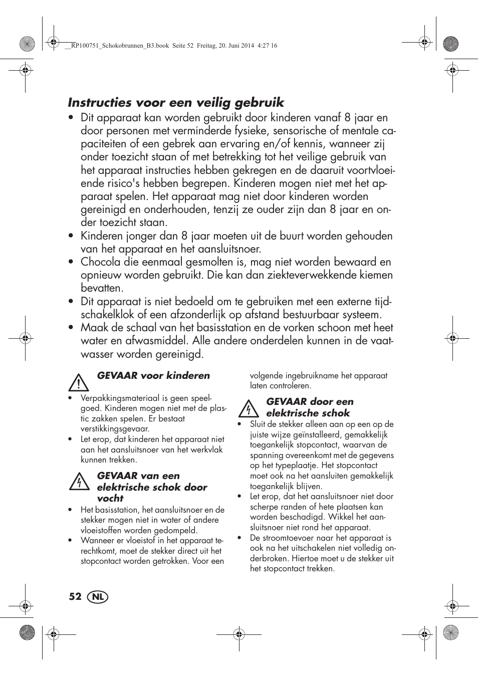 Instructies voor een veilig gebruik | Silvercrest SSB 90 A1 User Manual | Page 54 / 74