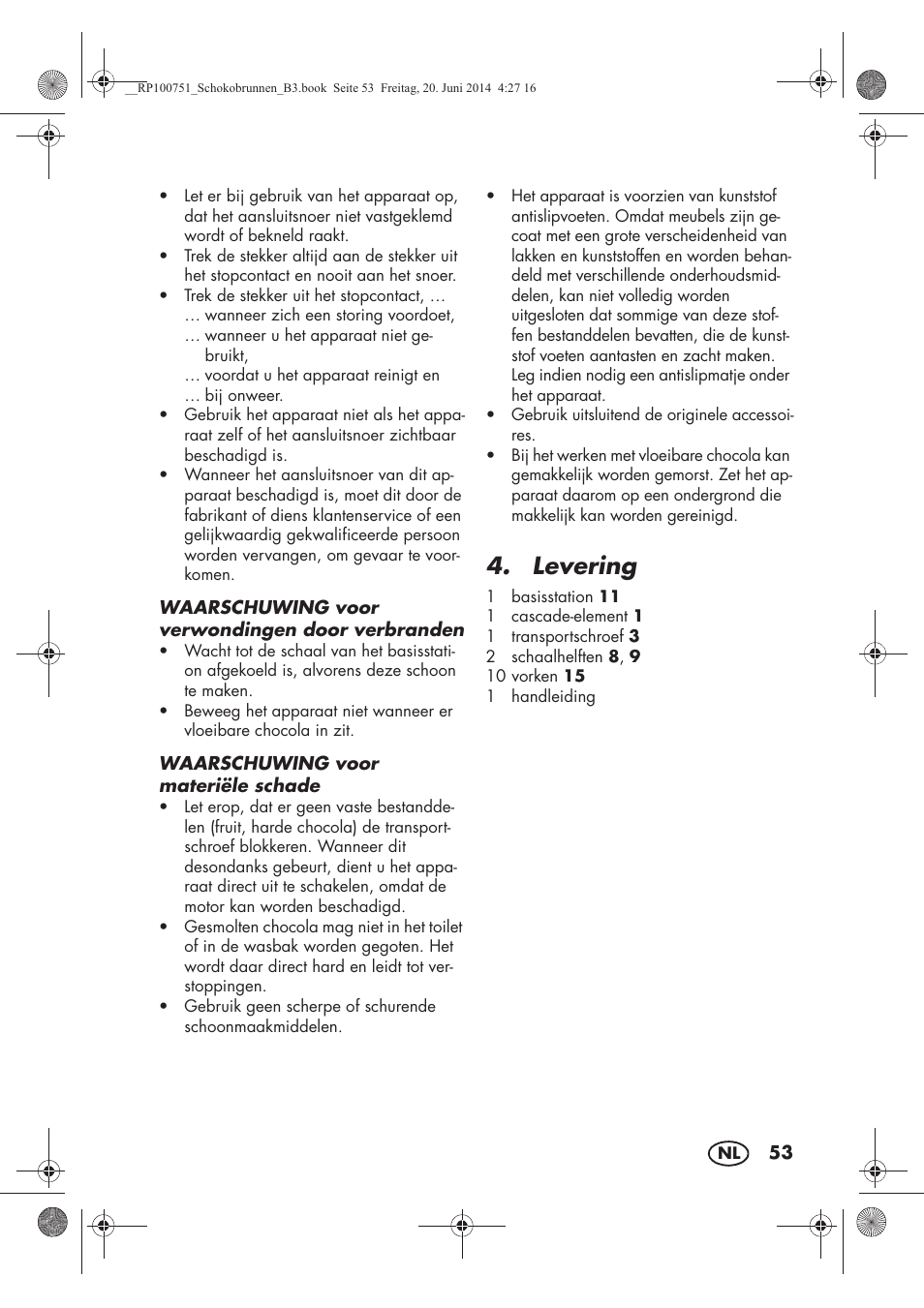 Levering | Silvercrest SSB 90 A1 User Manual | Page 55 / 74