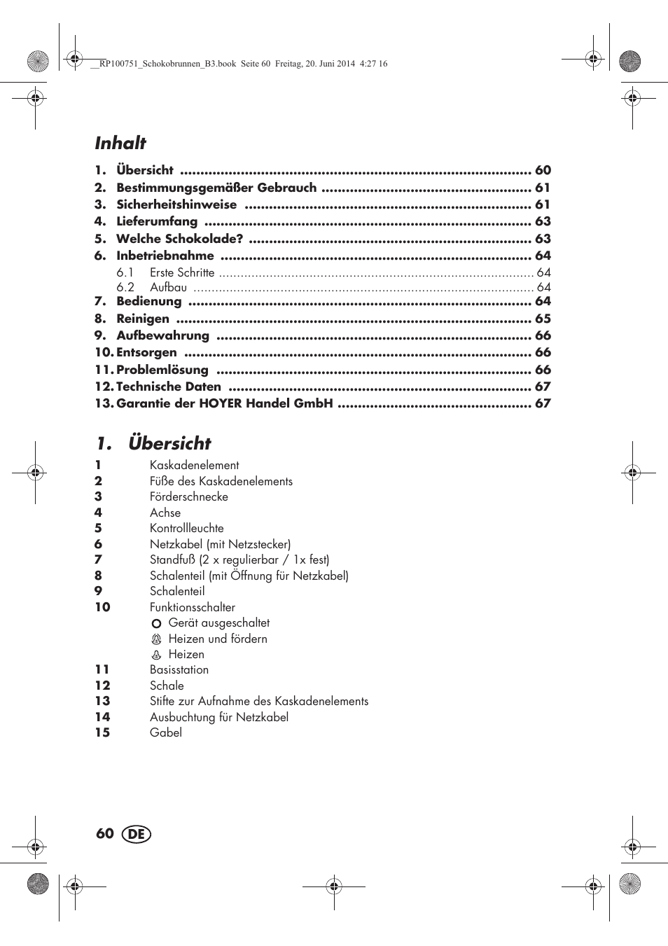 Inhalt, Übersicht | Silvercrest SSB 90 A1 User Manual | Page 62 / 74