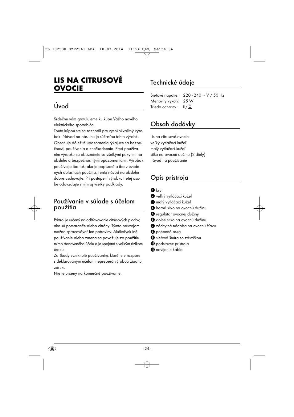 Silvercrest SZP 25 A1 User Manual | Page 37 / 51