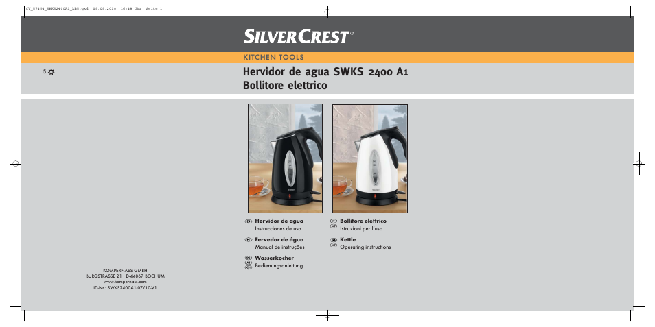 Silvercrest SWKS 2400 A1 User Manual | 31 pages