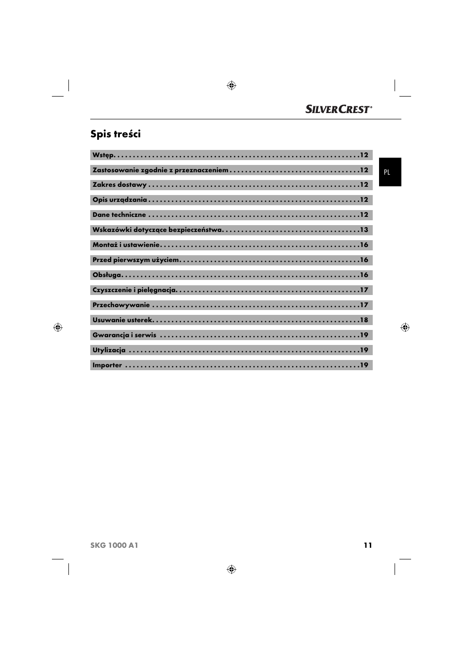 Silvercrest SKG 1000 A1 User Manual | Page 14 / 73
