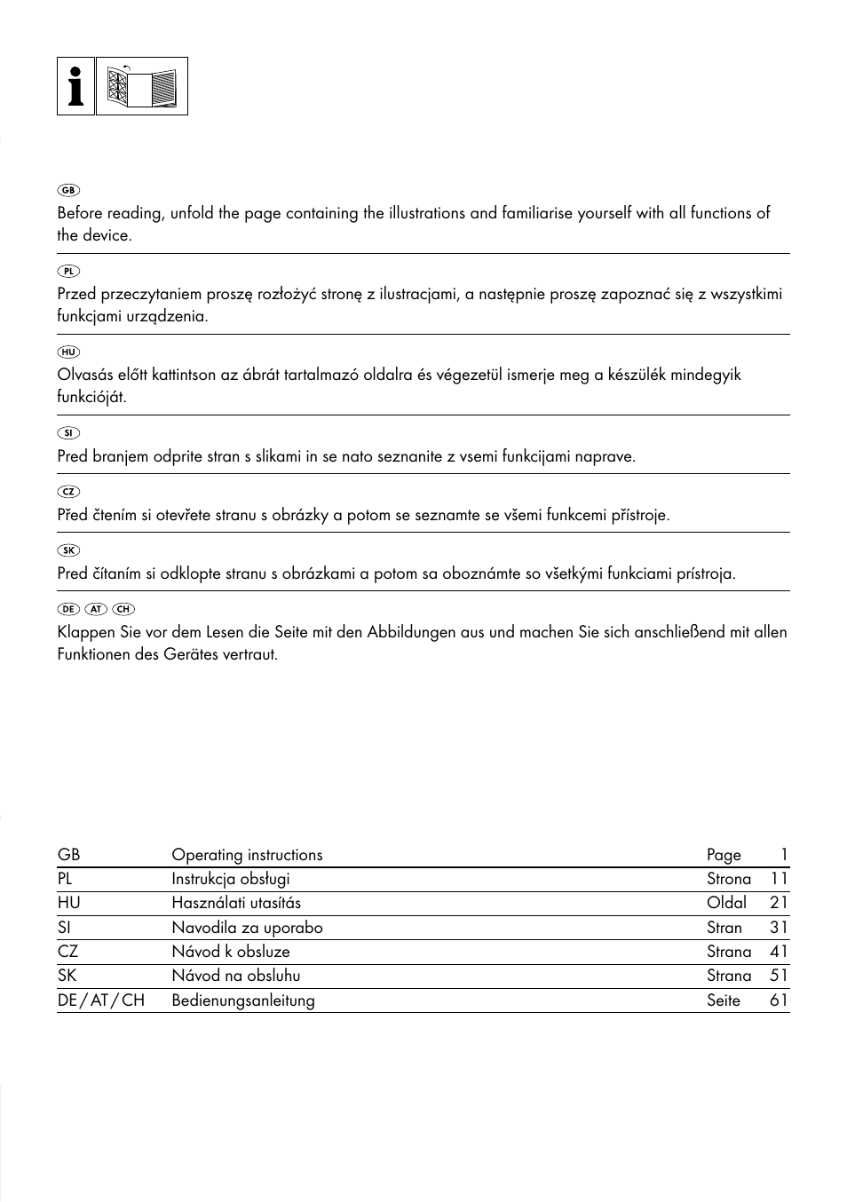 Silvercrest SKG 1000 A1 User Manual | Page 2 / 73