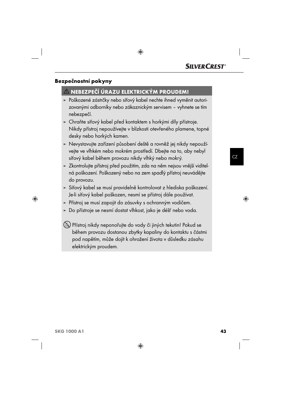 Silvercrest SKG 1000 A1 User Manual | Page 46 / 73