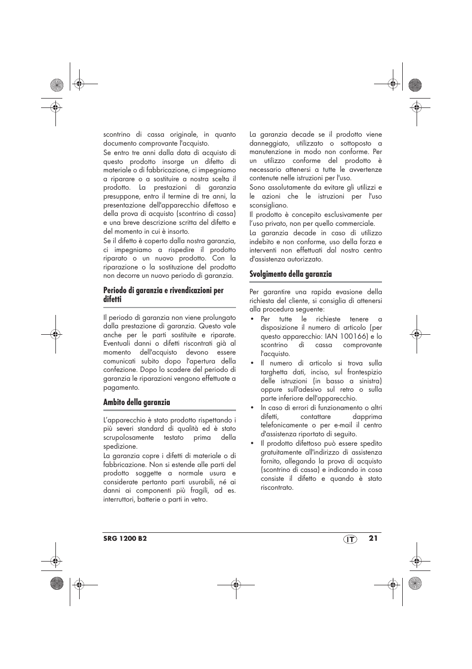 Silvercrest SRG 1200 B2 User Manual | Page 23 / 54