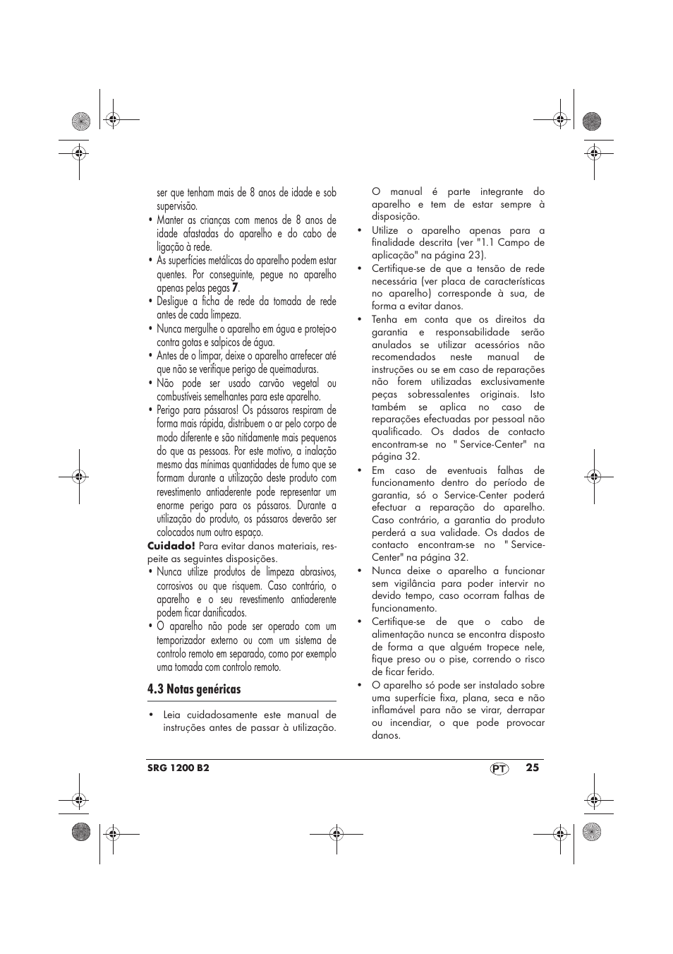 Silvercrest SRG 1200 B2 User Manual | Page 27 / 54