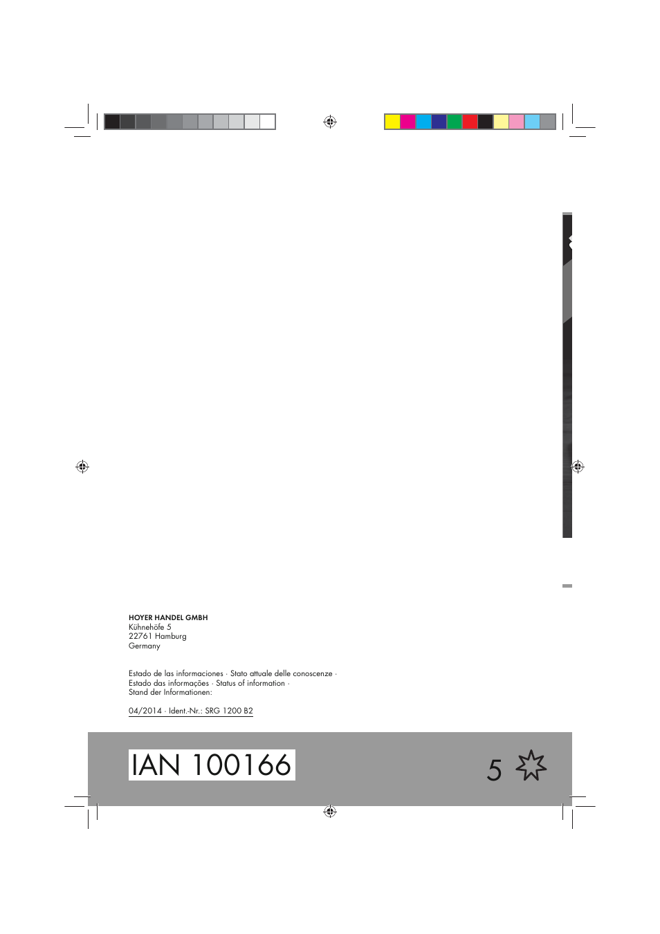 Silvercrest SRG 1200 B2 User Manual | Page 54 / 54