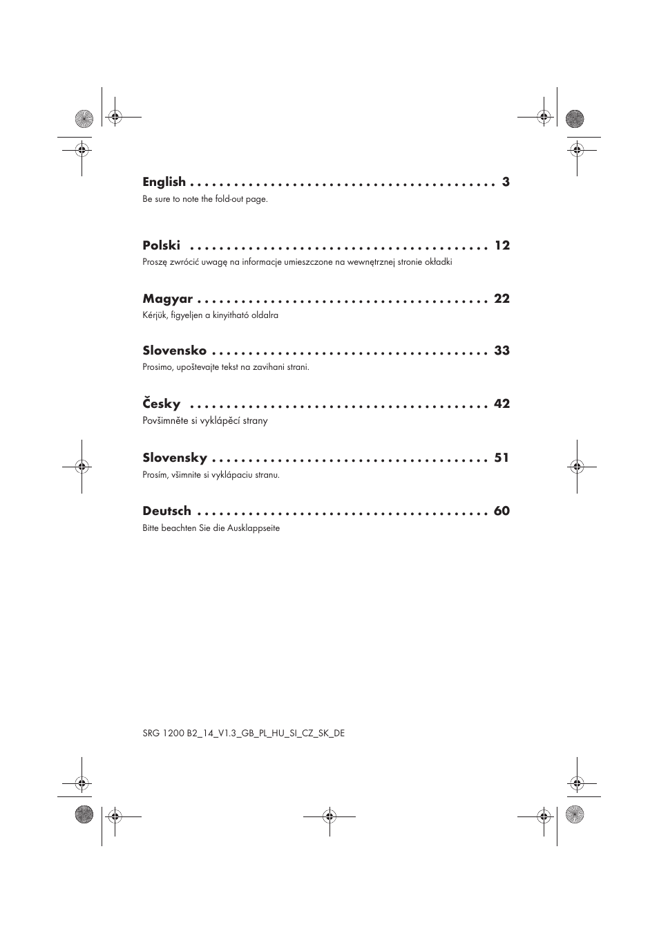 Silvercrest SRG 1200 B2 User Manual | Page 2 / 74