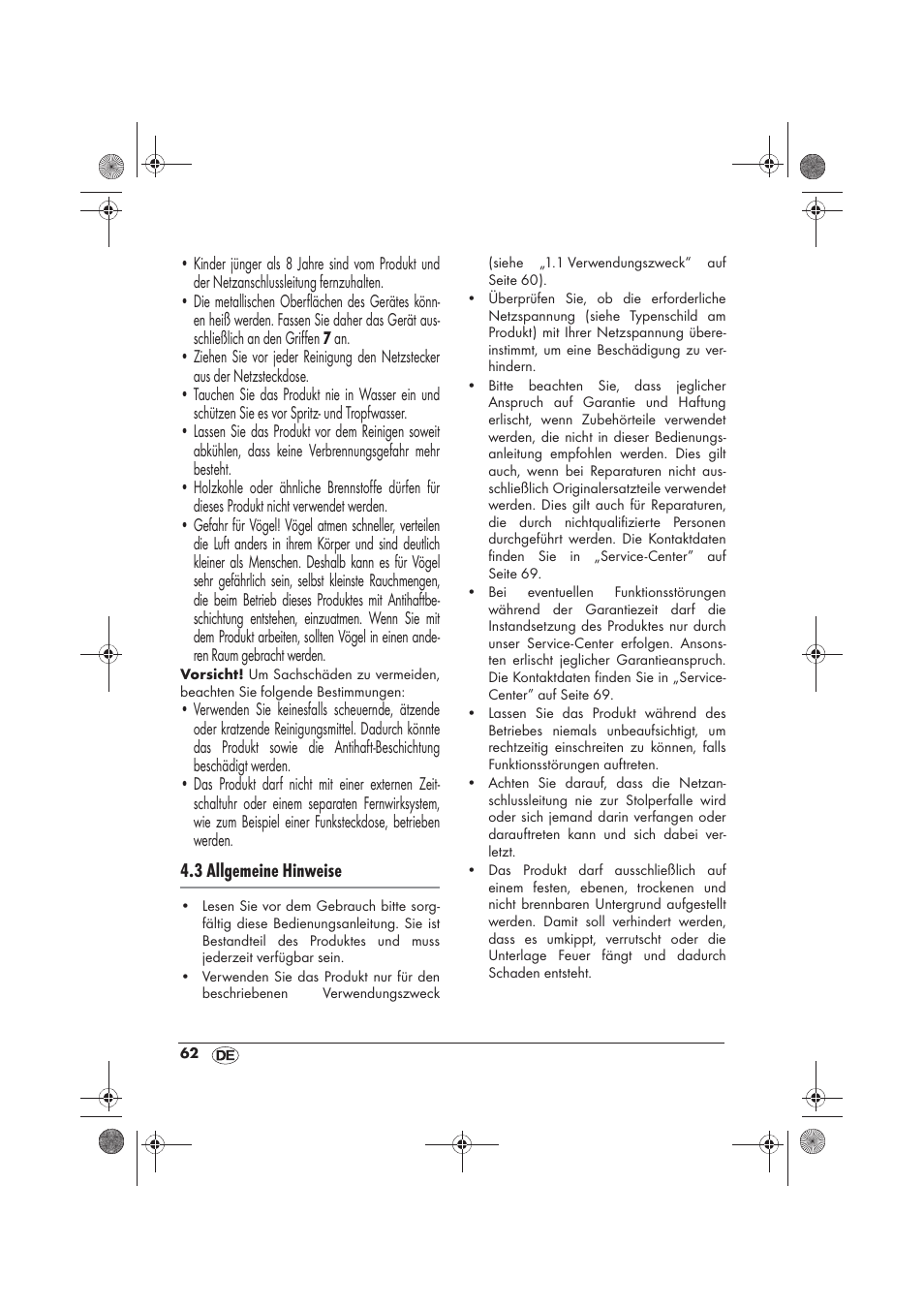 Silvercrest SRG 1200 B2 User Manual | Page 64 / 74