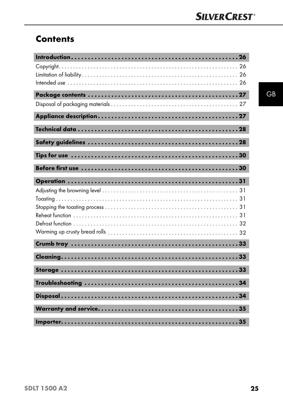 Silvercrest SDLT 1500 A2 User Manual | Page 28 / 39