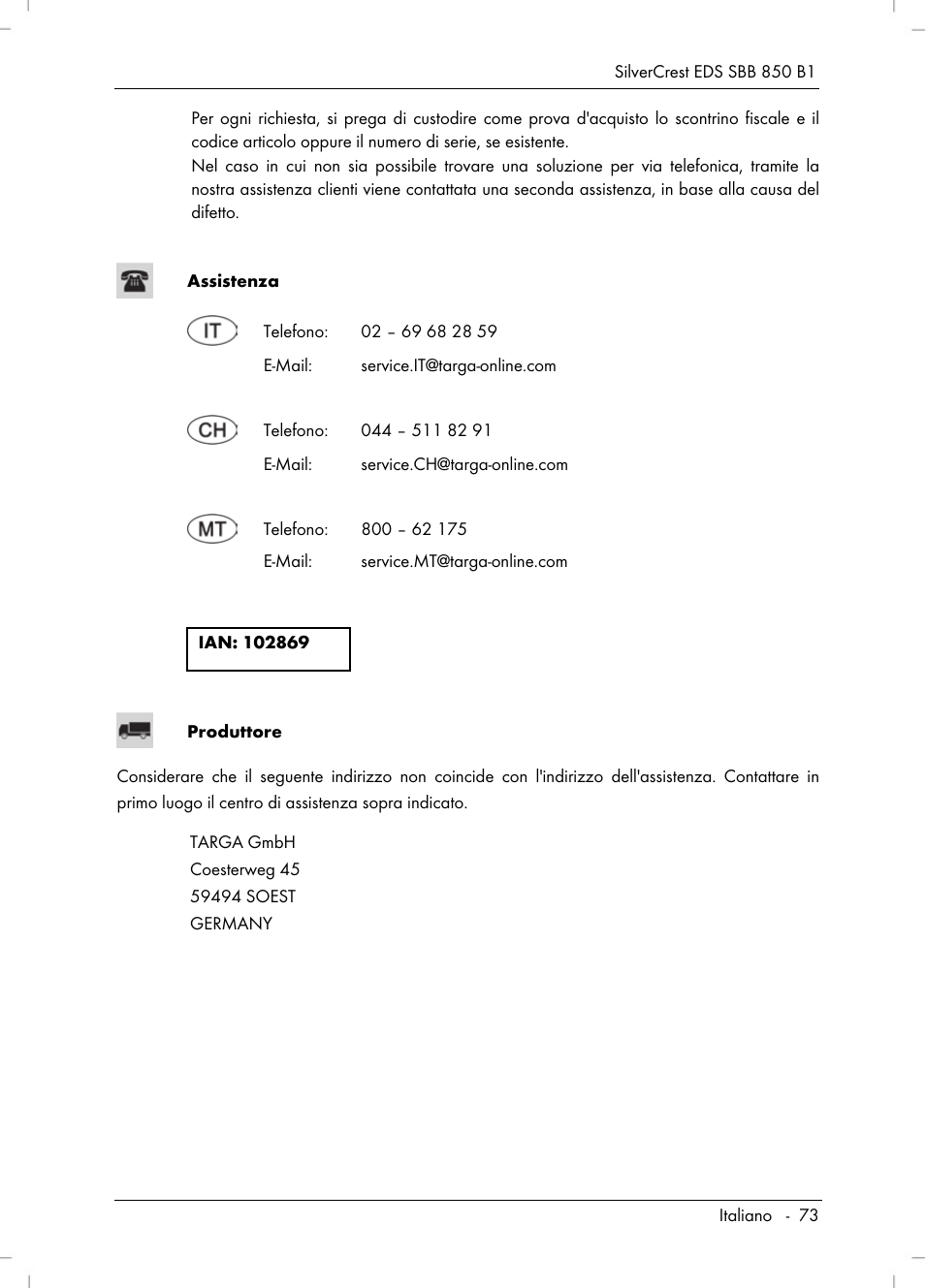 Silvercrest SBB 850 B1 User Manual | Page 75 / 100