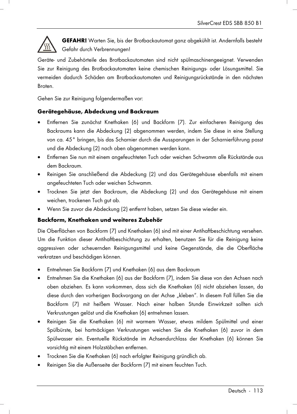 Silvercrest SBB 850 B1 User Manual | Page 115 / 124