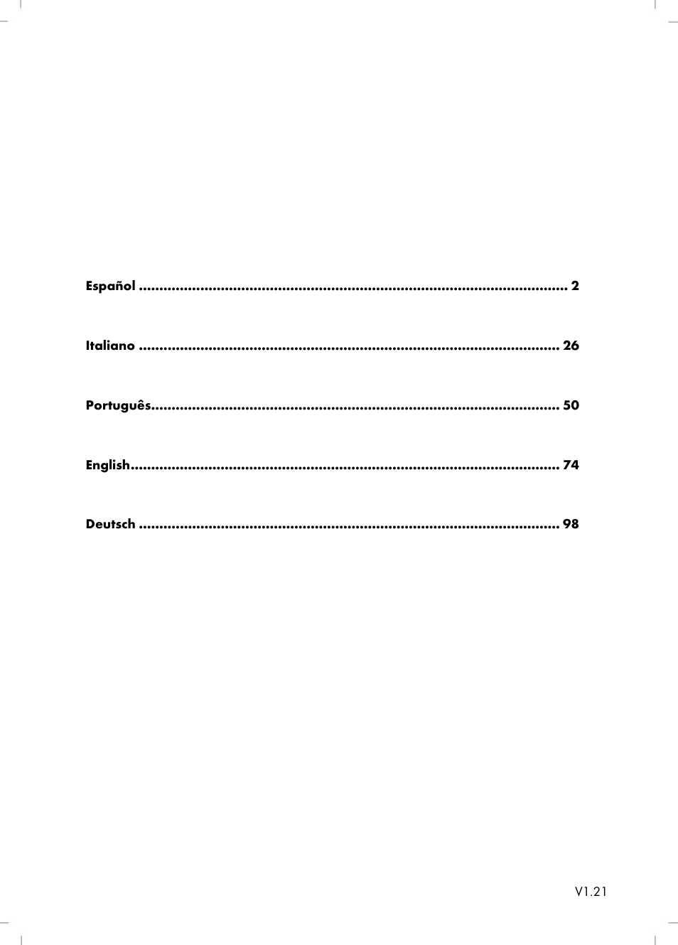 Silvercrest SBB 850 B1 User Manual | Page 3 / 124