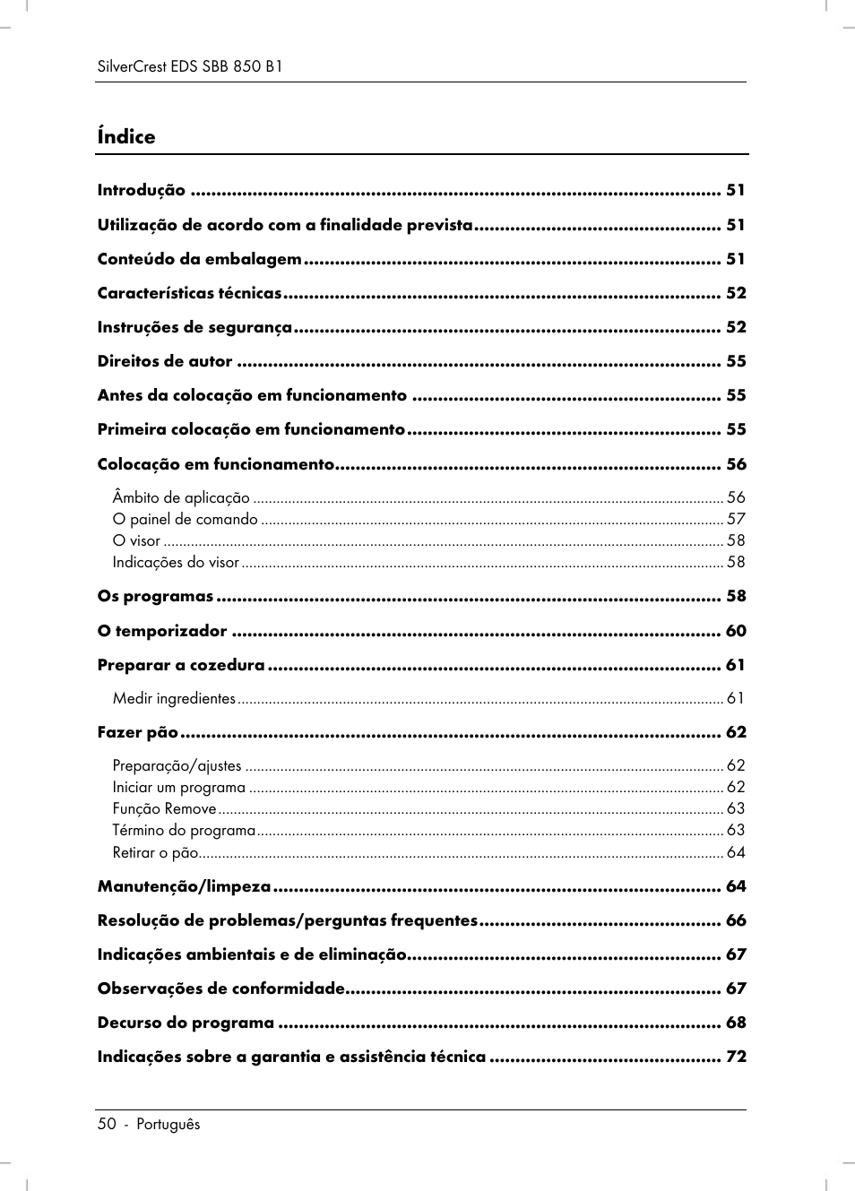 Silvercrest SBB 850 B1 User Manual | Page 52 / 124