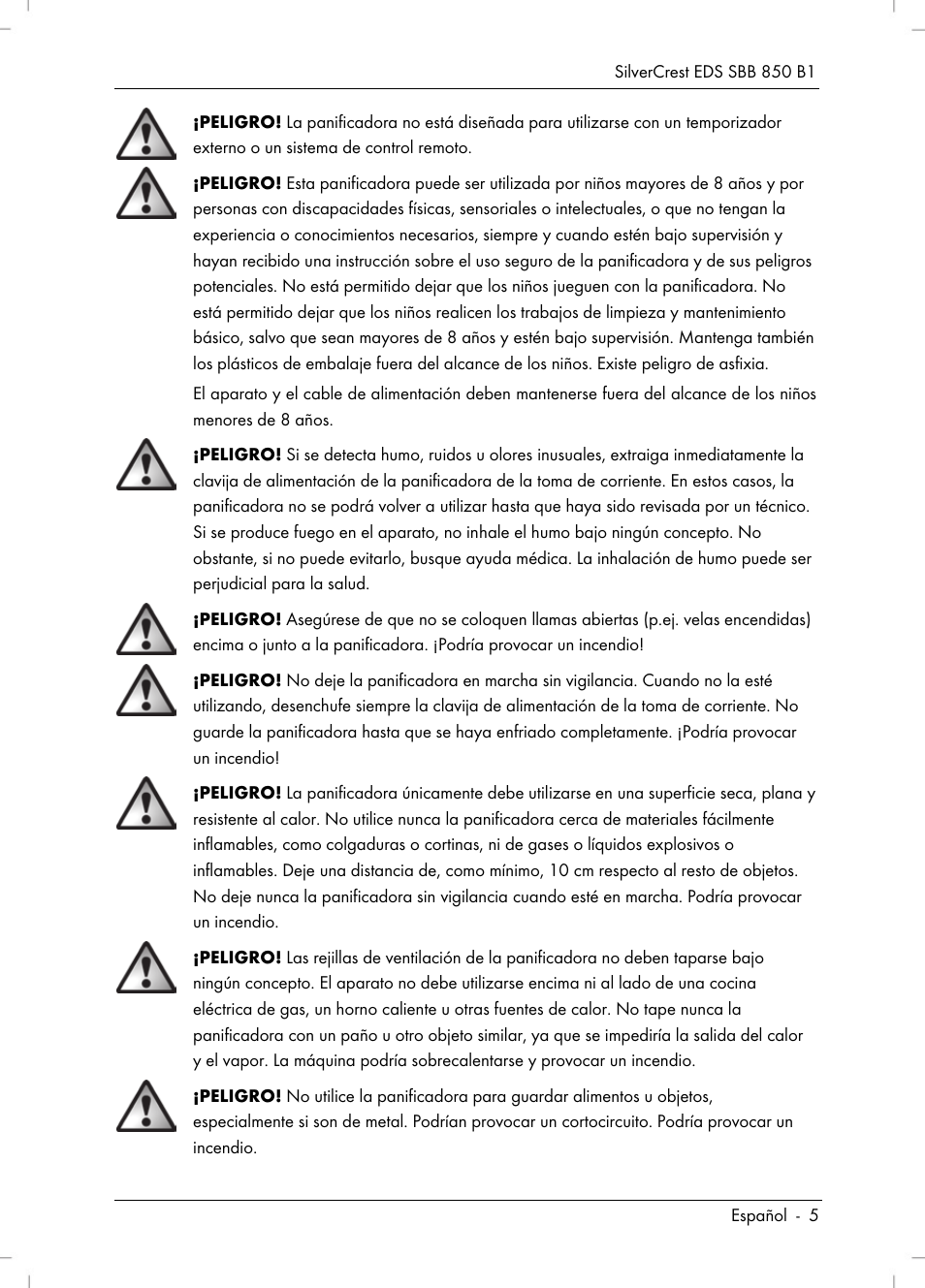 Silvercrest SBB 850 B1 User Manual | Page 7 / 124