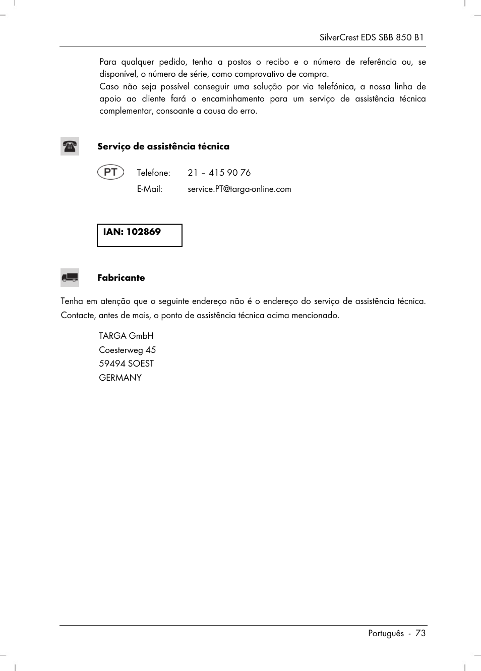 Silvercrest SBB 850 B1 User Manual | Page 75 / 124