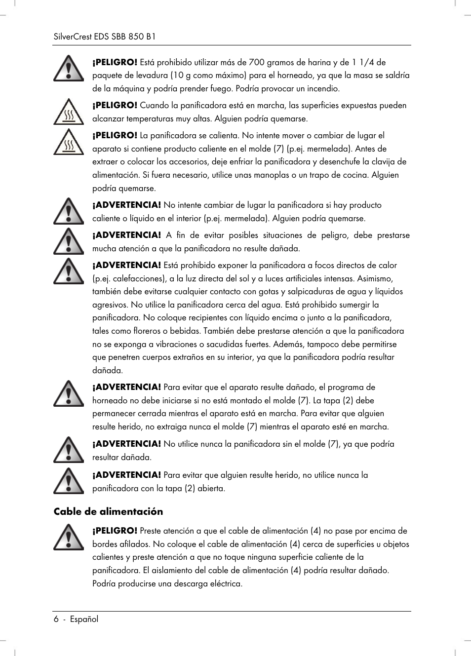 Silvercrest SBB 850 B1 User Manual | Page 8 / 124