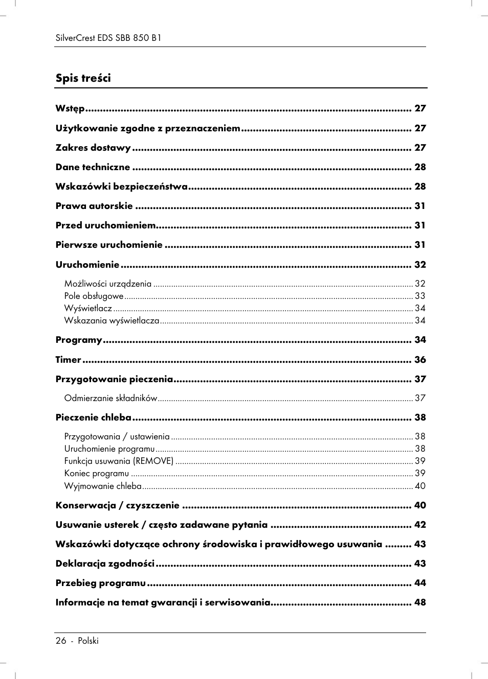 Silvercrest SBB 850 B1 User Manual | Page 28 / 172