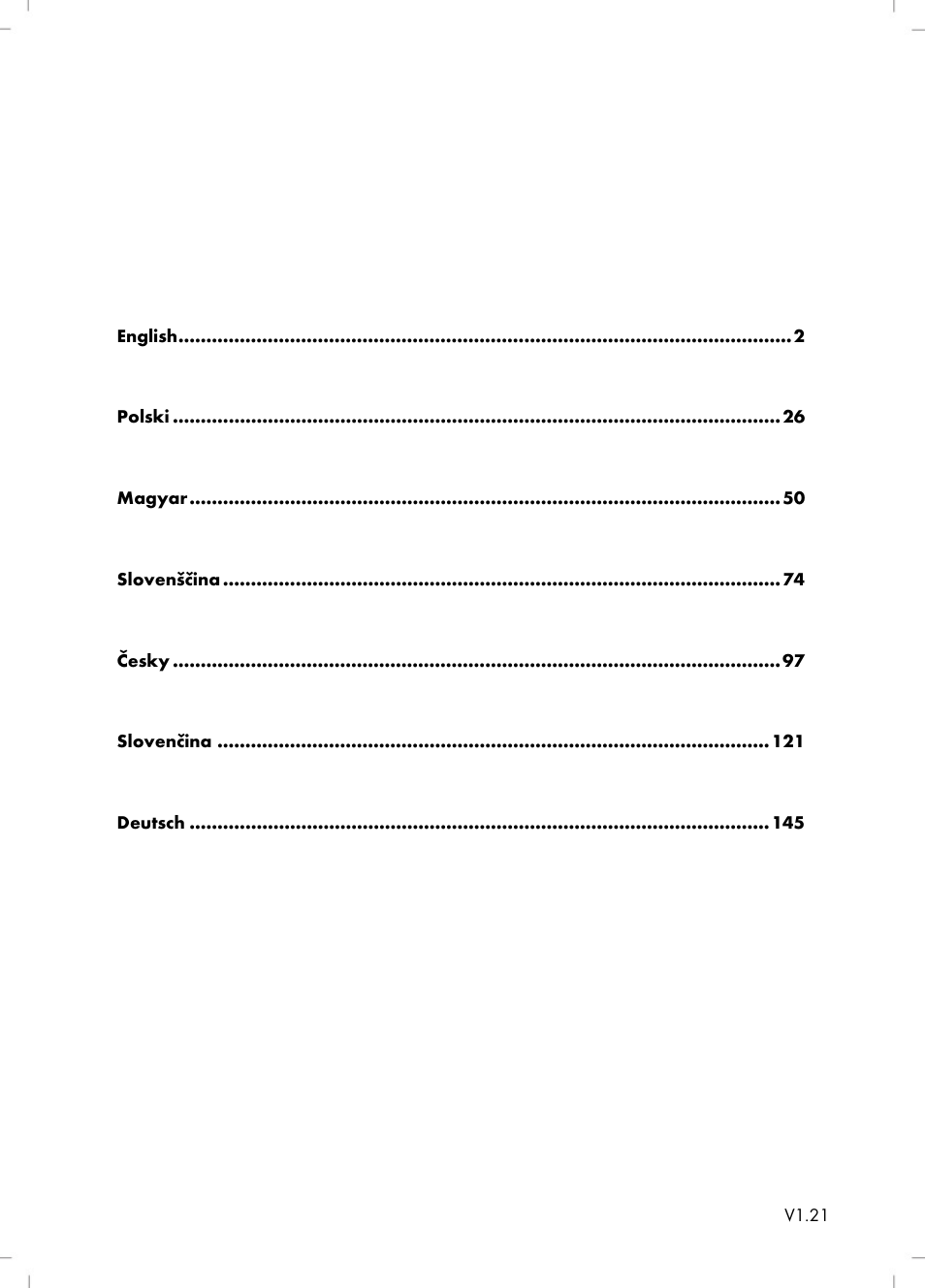 Silvercrest SBB 850 B1 User Manual | Page 3 / 172