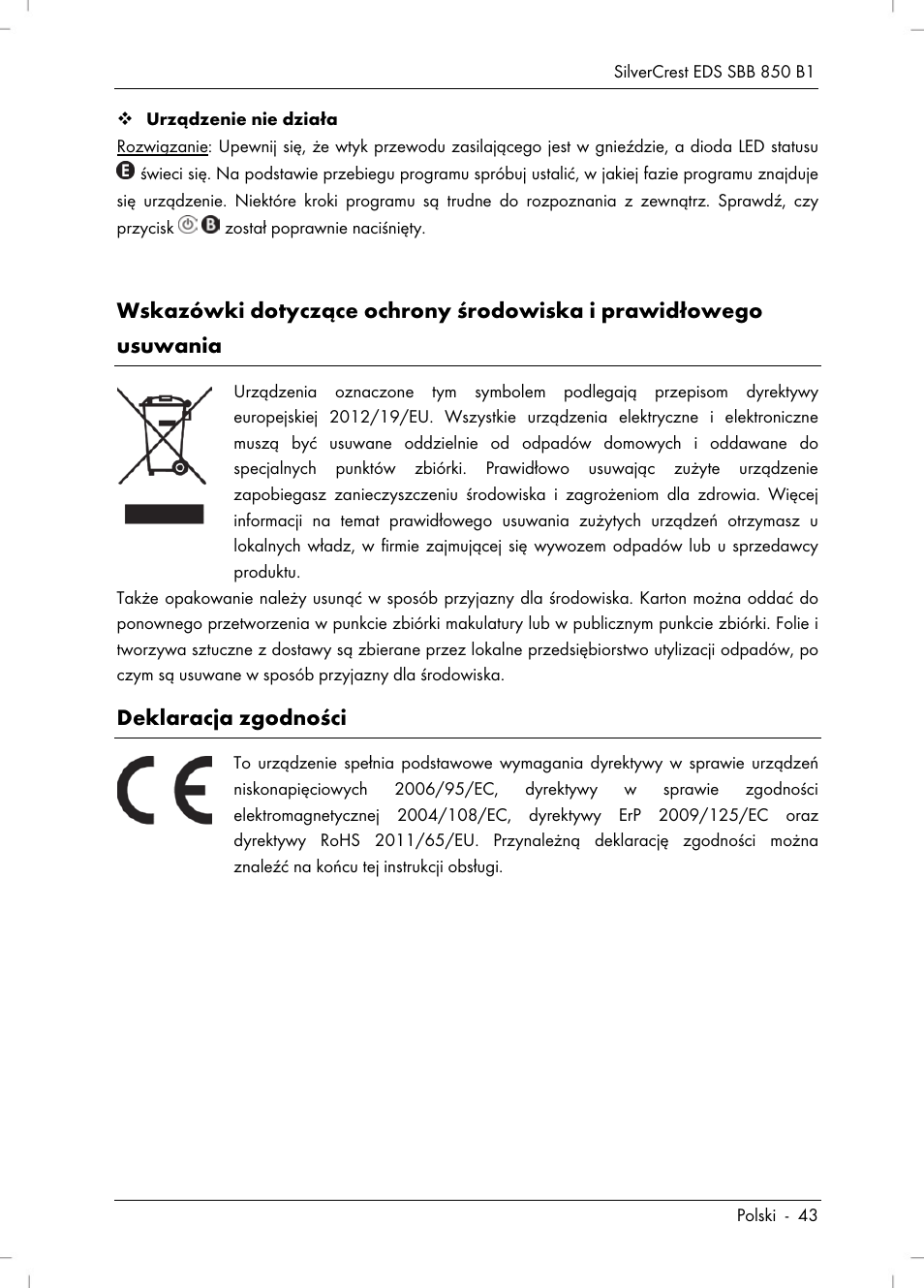 Silvercrest SBB 850 B1 User Manual | Page 45 / 172
