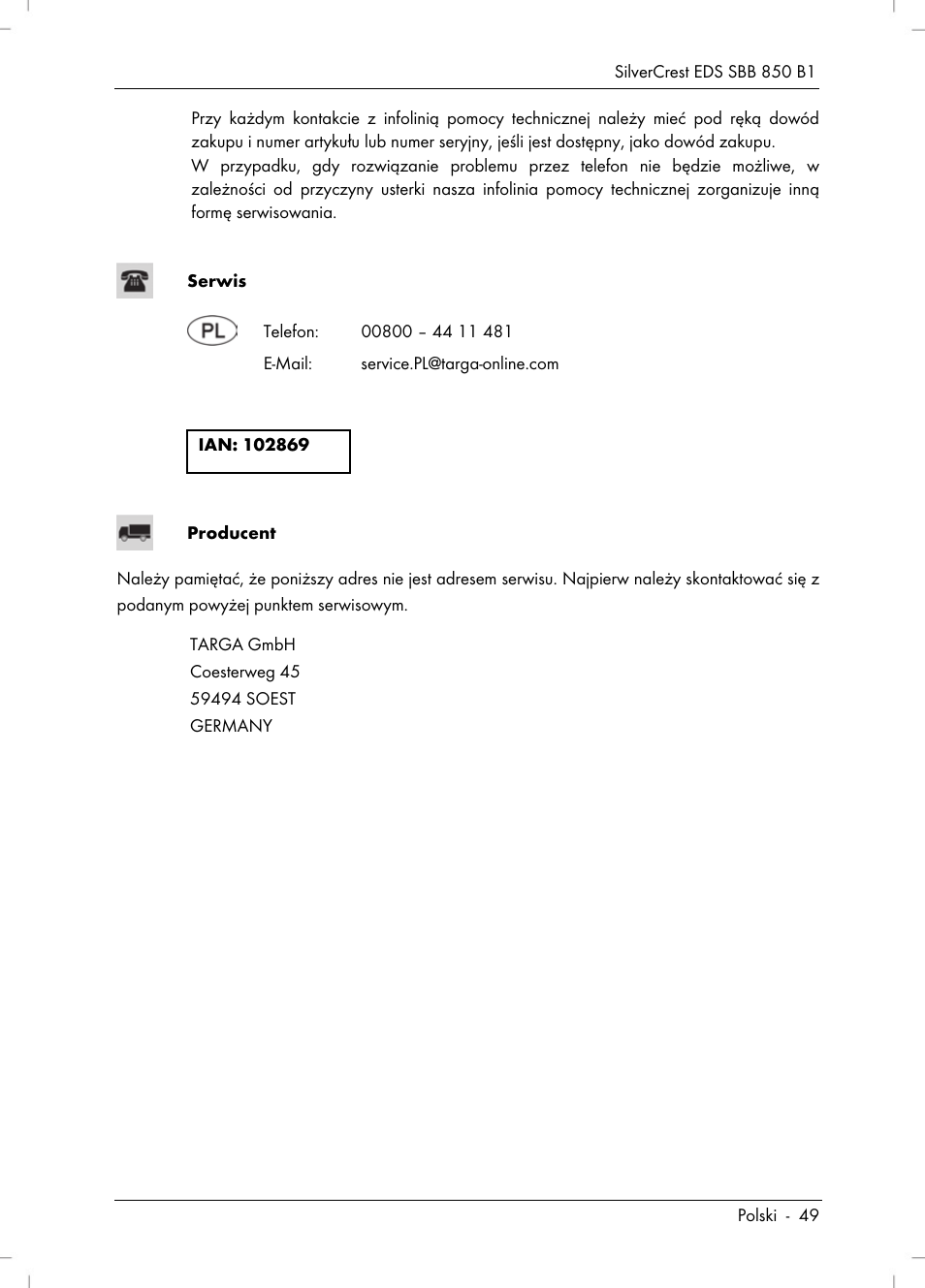 Silvercrest SBB 850 B1 User Manual | Page 51 / 172