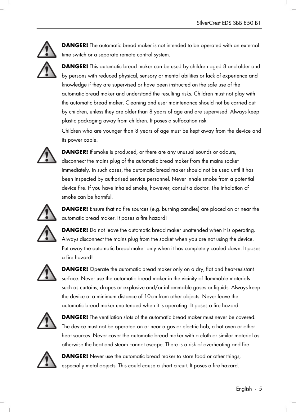 Silvercrest SBB 850 B1 User Manual | Page 7 / 172