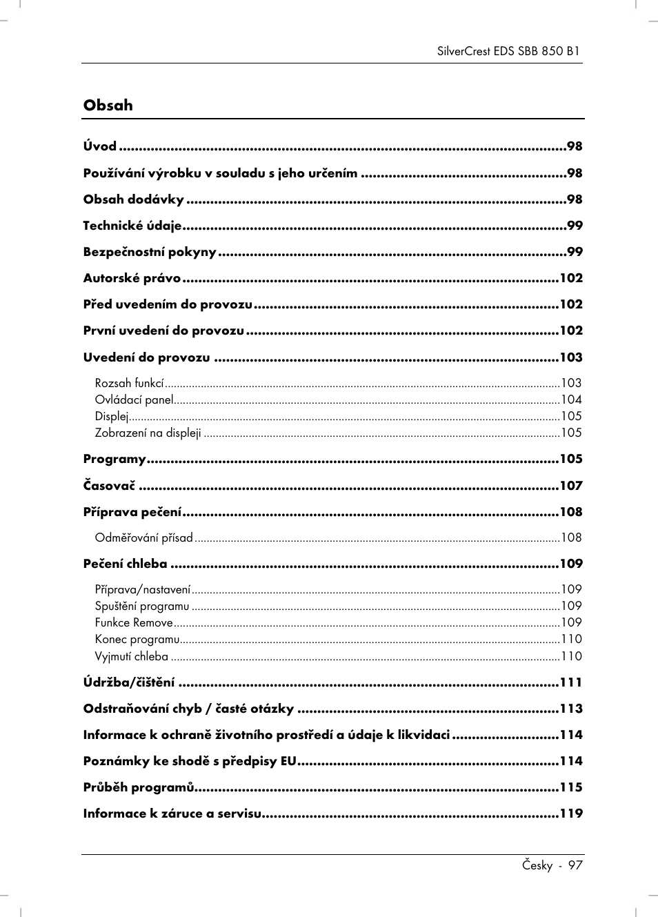 Silvercrest SBB 850 B1 User Manual | Page 99 / 172