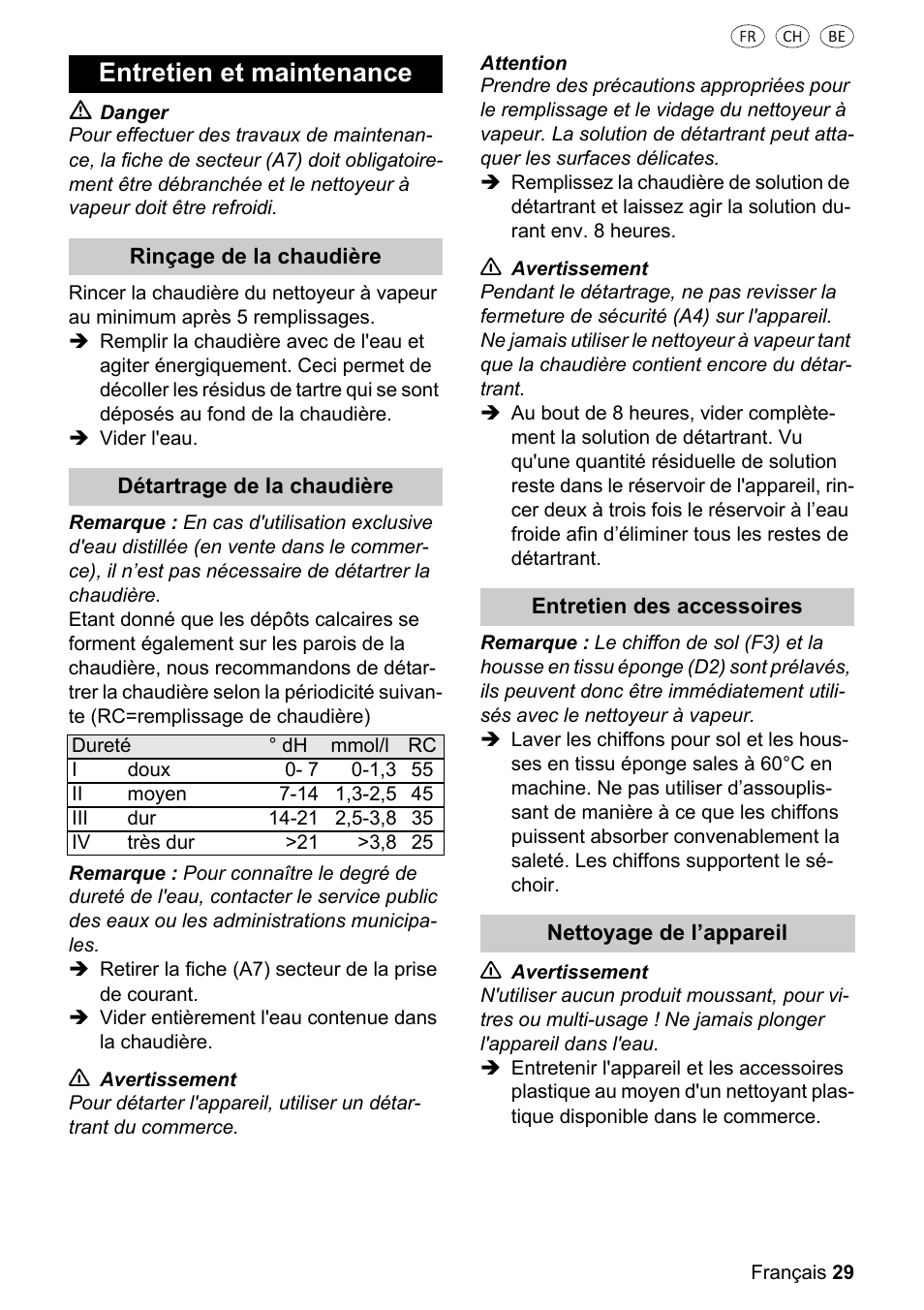 Entretien et maintenance | Silvercrest SDR 1500 A1 User Manual | Page 29 / 80