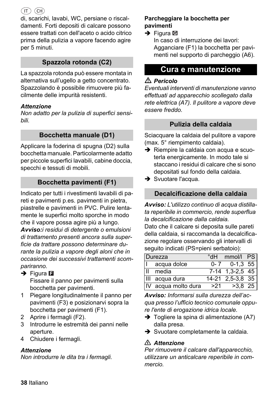 Cura e manutenzione | Silvercrest SDR 1500 A1 User Manual | Page 38 / 80